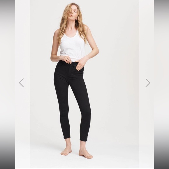 NWOT Nina High Rise Ankle Skinny - Black - Picture 13 of 16